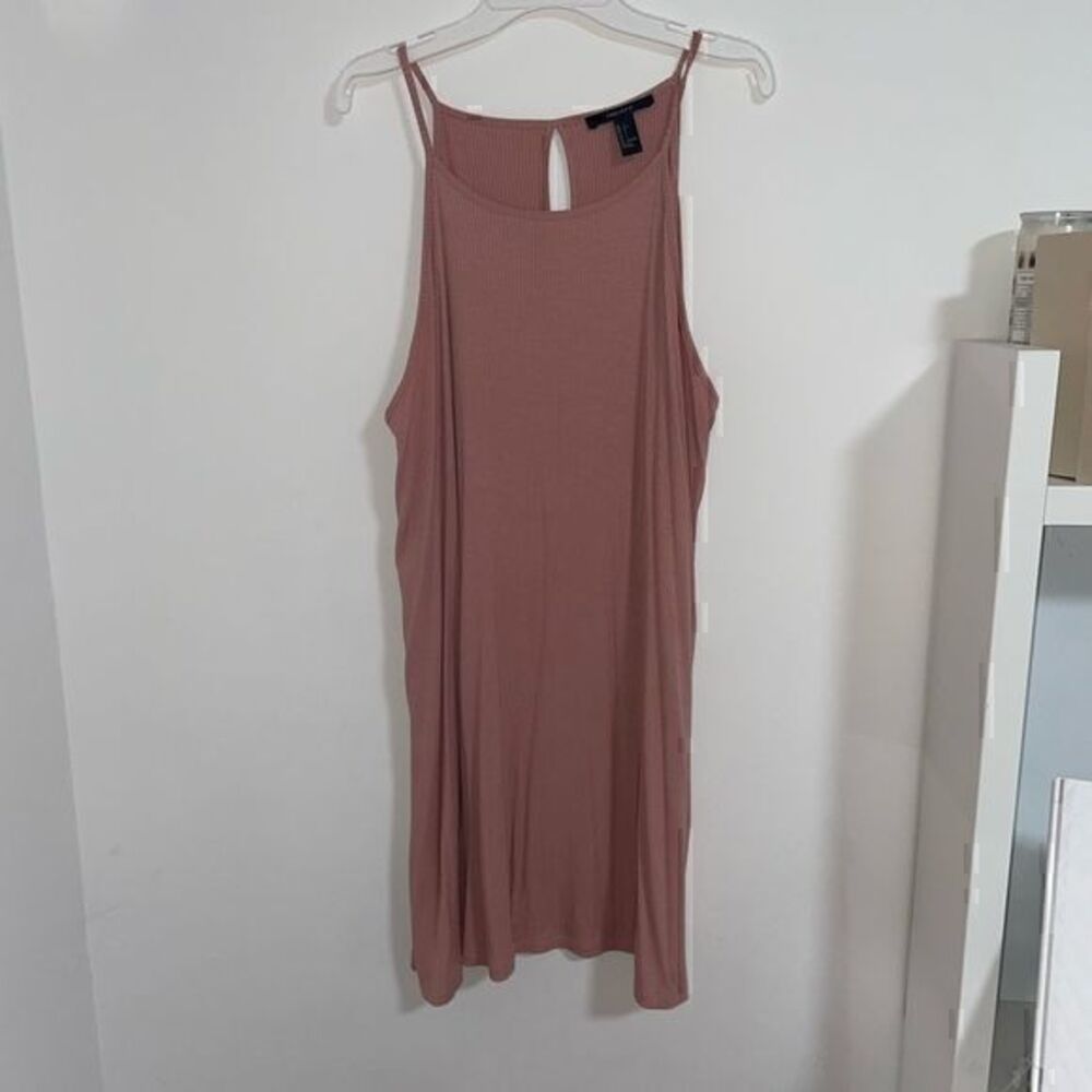 Women’s blush pink tank flowy dress